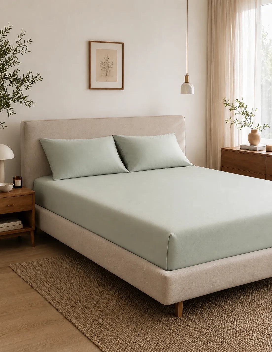 Σετ Ύπνου από 100% Bamboo Sage Green